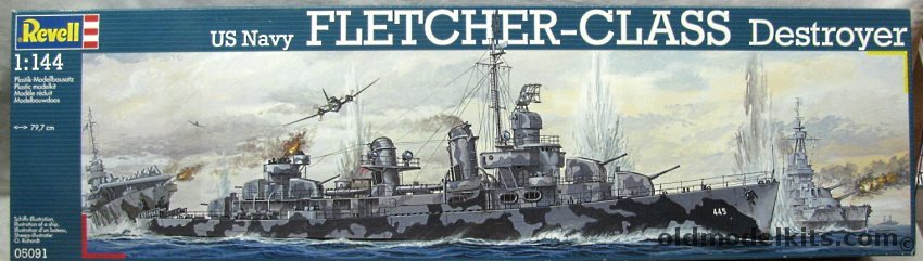 Revell 1/144 US Navy Fletcher Class Destroyer, 05091 plastic model kit